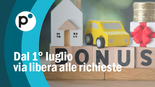 Dal 1° luglio si può fare domanda per richiedere il Bonus