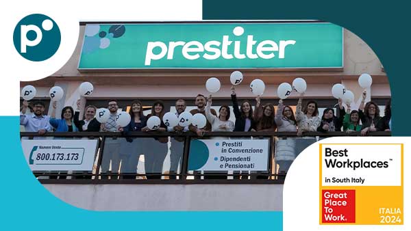 Prestiter è nella classifica Best Workplaces in South Italy 2024!